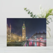 Monumenten | Big Ben at Night Bedankkaart (Staand voorkant)