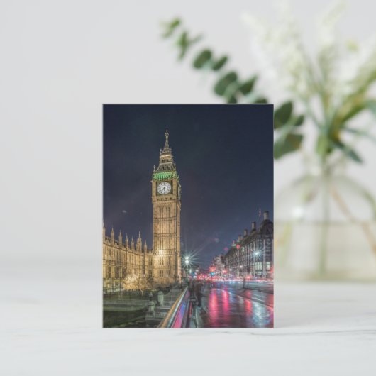 Monumenten | Big Ben at Night Briefkaart (Staand voorkant)