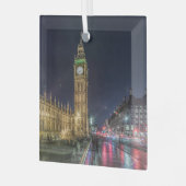 Monumenten | Big Ben at Night Glas Ornament (Voorkant links)
