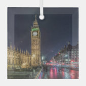 Monumenten | Big Ben at Night Glas Ornament (Voorkant)
