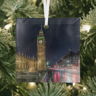 Monumenten   Big Ben at Night Glas Ornament