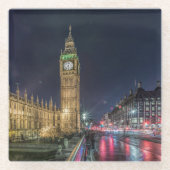 Monumenten | Big Ben at Night Glazen Onderzetter (Voorkant)
