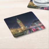 Monumenten | Big Ben at Night Kartonnen Onderzetters (Schuin)