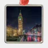 Monumenten | Big Ben at Night Metalen Ornament (Voorkant)