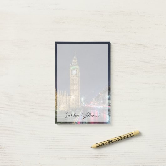 Monumenten | Big Ben at Night Post-it® Notes (Op bureau)