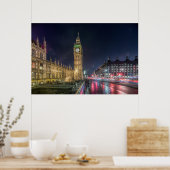 Monumenten | Big Ben at Night Poster (Keuken)