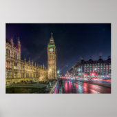 Monumenten | Big Ben at Night Poster (Voorkant)