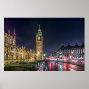 Monumenten   Big Ben at Night Poster