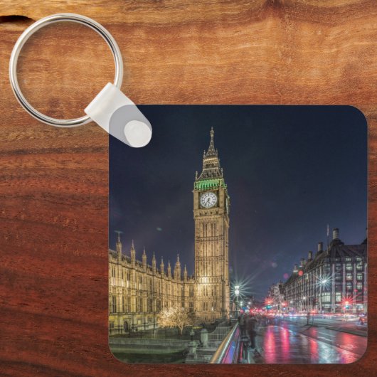 Monumenten | Big Ben at Night Sleutelhanger (Voorkant)