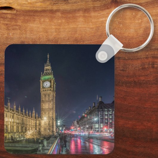 Monumenten | Big Ben at Night Sleutelhanger (Achterkant)