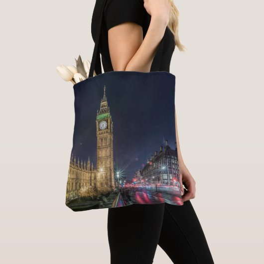 Monumenten | Big Ben at Night Tote Bag (Dichtbij)