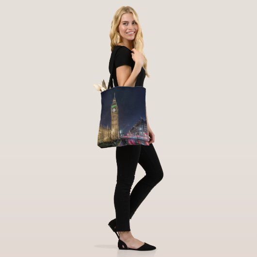 Monumenten | Big Ben at Night Tote Bag (Op model)