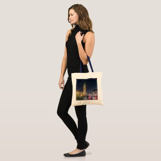 Monumenten | Big Ben at Night Tote Bag (Voorkant (model))
