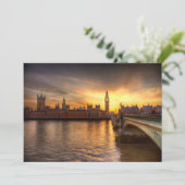 Monumenten Big Ben & Houses of Parliament Bedankkaart (Staand voorkant)