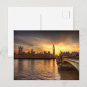 Monumenten Big Ben & Houses of Parliament Briefkaart (Voorkant / Achterkant)