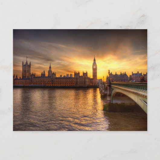 Monumenten Big Ben & Houses of Parliament Briefkaart (Voorkant)