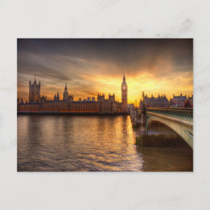 Monumenten Big Ben & Houses of Parliament Briefkaart