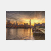 Monumenten Big Ben & Houses of Parliament Fleece Deken (Voorkant (Horizontaal))