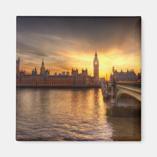 Monumenten Big Ben & Houses of Parliament Magneet (Voorkant)