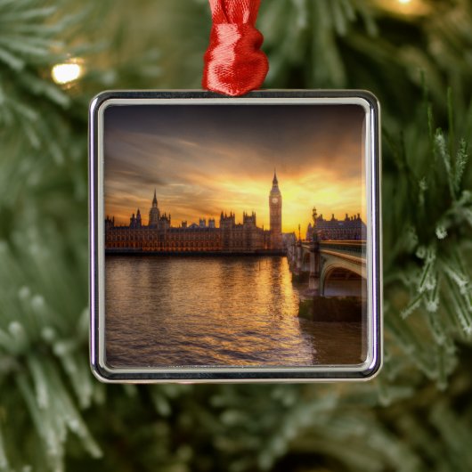 Monumenten Big Ben & Houses of Parliament Metalen Ornament (Boom)