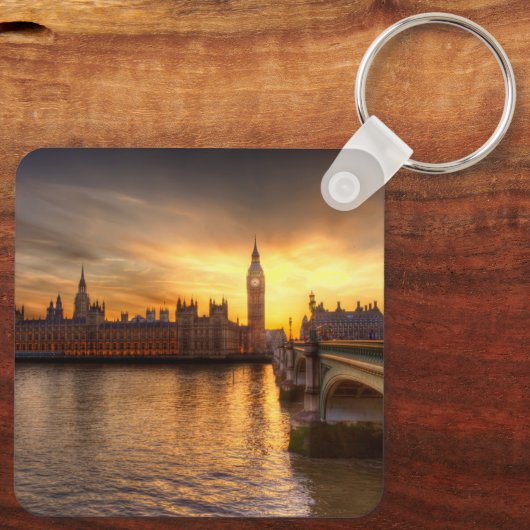 Monumenten Big Ben & Houses of Parliament Sleutelhanger (Achterkant)
