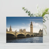 Monumenten Big Ben, London England Bedankkaart (Staand voorkant)