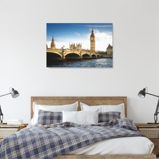 Monumenten Big Ben, London England Canvas Afdruk (Insitu (Slaapkamer))
