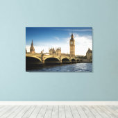Monumenten Big Ben, London England Canvas Afdruk (Insitu (Houten vloer))