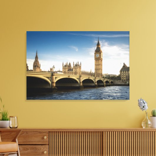 Monumenten Big Ben, London England Canvas Afdruk (Insitu (Woonkamer))