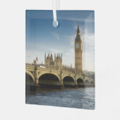 Monumenten Big Ben, London England Glas Ornament (Voorkant links)