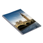 Monumenten Big Ben, London England Notitieboek (Rechterzijde)