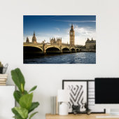 Monumenten Big Ben, London England Poster (Thuiskantoor)