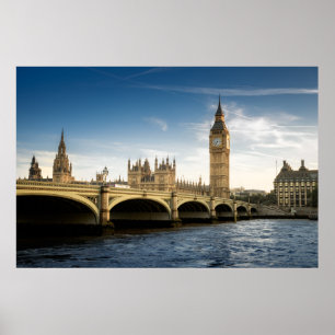 Monumenten Big Ben, London England Poster