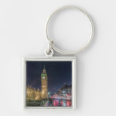 Monumenten | Big Ben 's Nachts Sleutelhanger (Voorkant)