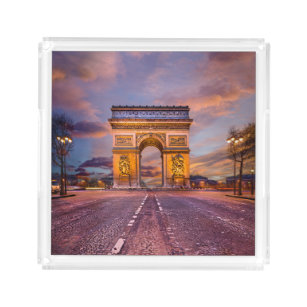 Monumenten Boog van Triomphe, Parijs Frankrijk Acryl Dienblad