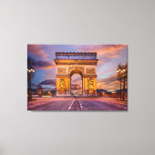 Monumenten Boog van Triomphe, Parijs Frankrijk Canvas Afdruk (Voorkant)
