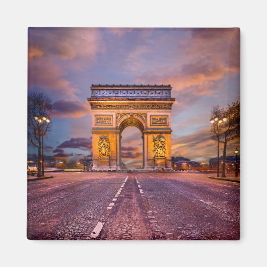 Monumenten Boog van Triomphe, Parijs Frankrijk Magneet (Voorkant)