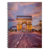 Monumenten Boog van Triomphe, Parijs Frankrijk Notitieboek (Voorkant)