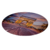 Monumenten Boog van Triomphe, Parijs Frankrijk Snijplank (Hoek)