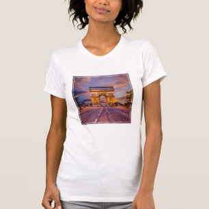 Monumenten Boog van Triomphe, Parijs Frankrijk T-shirt