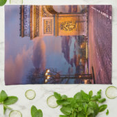 Monumenten Boog van Triomphe, Parijs Frankrijk Theedoek (Gevouwen)