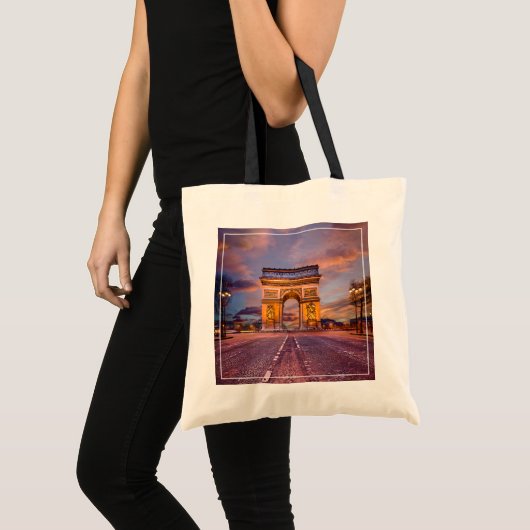 Monumenten Boog van Triomphe, Parijs Frankrijk Tote Bag (Voorkant (product))