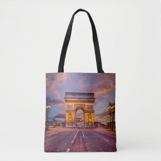 Monumenten Boog van Triomphe, Parijs Frankrijk Tote Bag (Voorkant)