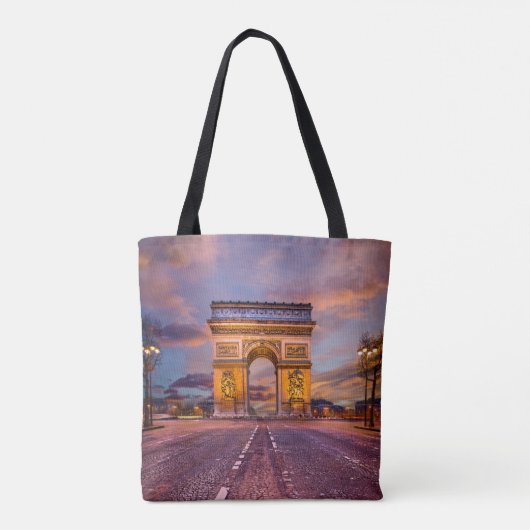 Monumenten Boog van Triomphe, Parijs Frankrijk Tote Bag (Achterkant)