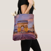 Monumenten Boog van Triomphe, Parijs Frankrijk Tote Bag (Dichtbij)