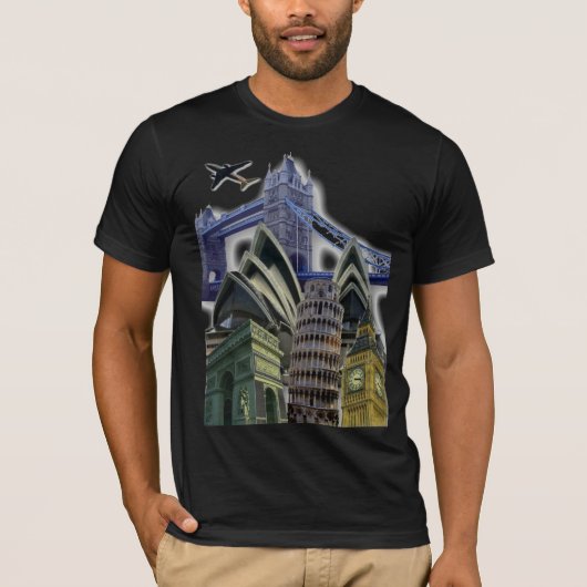 Monumenten Collage T-Shirts (Voorkant)