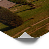 Monumenten Colorful View of the Taj Mahal Poster (Hoek)