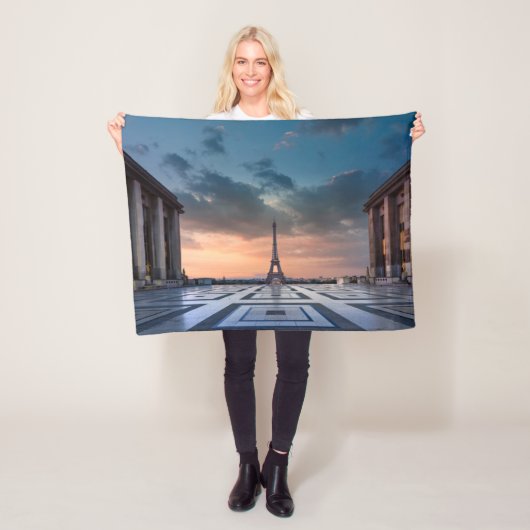 Monumenten De Eiffel Tower Fleece Deken (In situ)