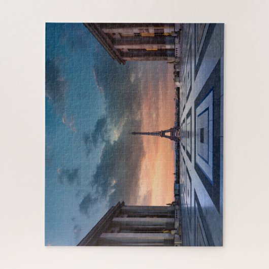 Monumenten De Eiffel Tower Legpuzzel (Verticaal)