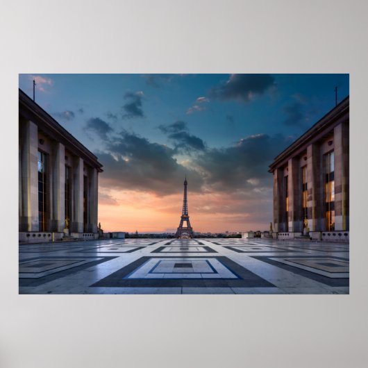 Monumenten De Eiffel Tower Poster (Voorkant)